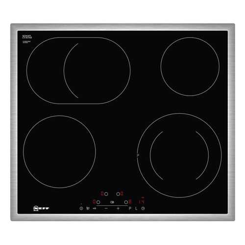 Встраиваемая варочная панель электрическая Neff T16BD76N0 Black в Техносила