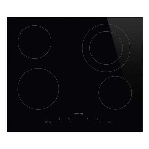 Встраиваемая варочная панель электрическая Smeg SE364ETD Black в Техносила