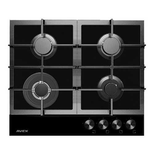 Встраиваемая варочная панель газовая AVEX HM 6044 B Black в Техносила