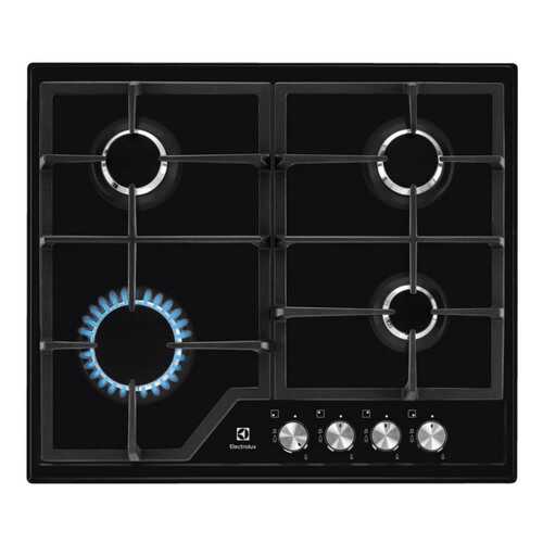 Встраиваемая варочная панель газовая Electrolux GEE26MB Black в Техносила