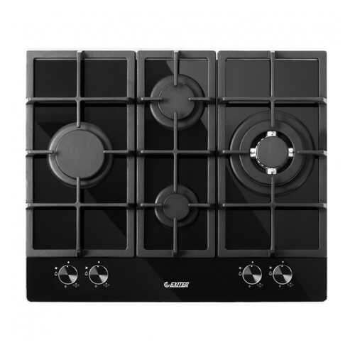 Встраиваемая варочная панель газовая Exiteq PF 640 STGB-E/A Black в Техносила