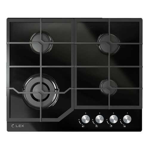Встраиваемая варочная панель газовая LEX GVG 640-1 BL Black в Техносила