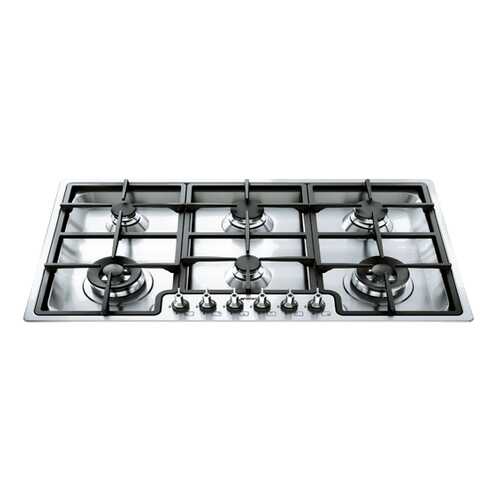 Встраиваемая варочная панель газовая Smeg PGF96 Silver в Техносила
