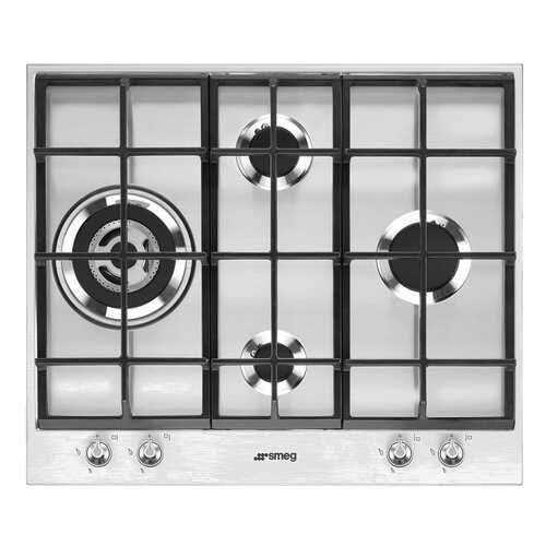 Встраиваемая варочная панель газовая Smeg PX164L Silver в Техносила