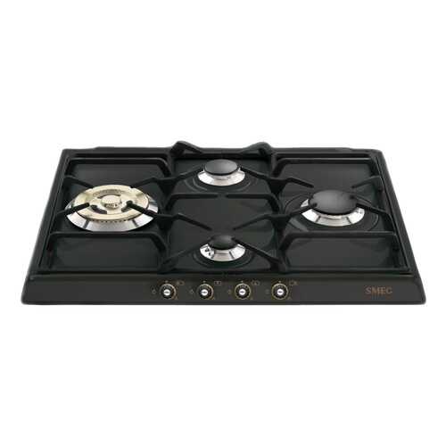Встраиваемая варочная панель газовая Smeg SR764AO Black в Техносила