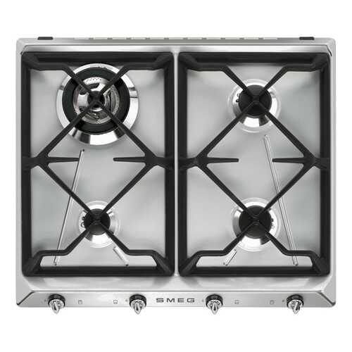 Встраиваемая варочная панель газовая Smeg SR964XGH Silver в Техносила