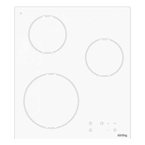Встраиваемая варочная панель индукционная Korting HI 42031 BW White в Техносила