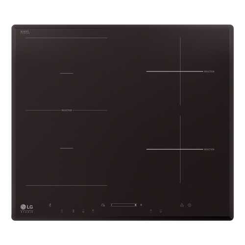 Встраиваемая варочная панель индукционная LG HU642VH Black в Техносила
